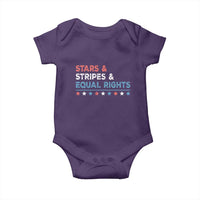 Stars Stripes And Equal Rights Baby Onesie 4th Of July Women's Rights - Wonder Print Shop