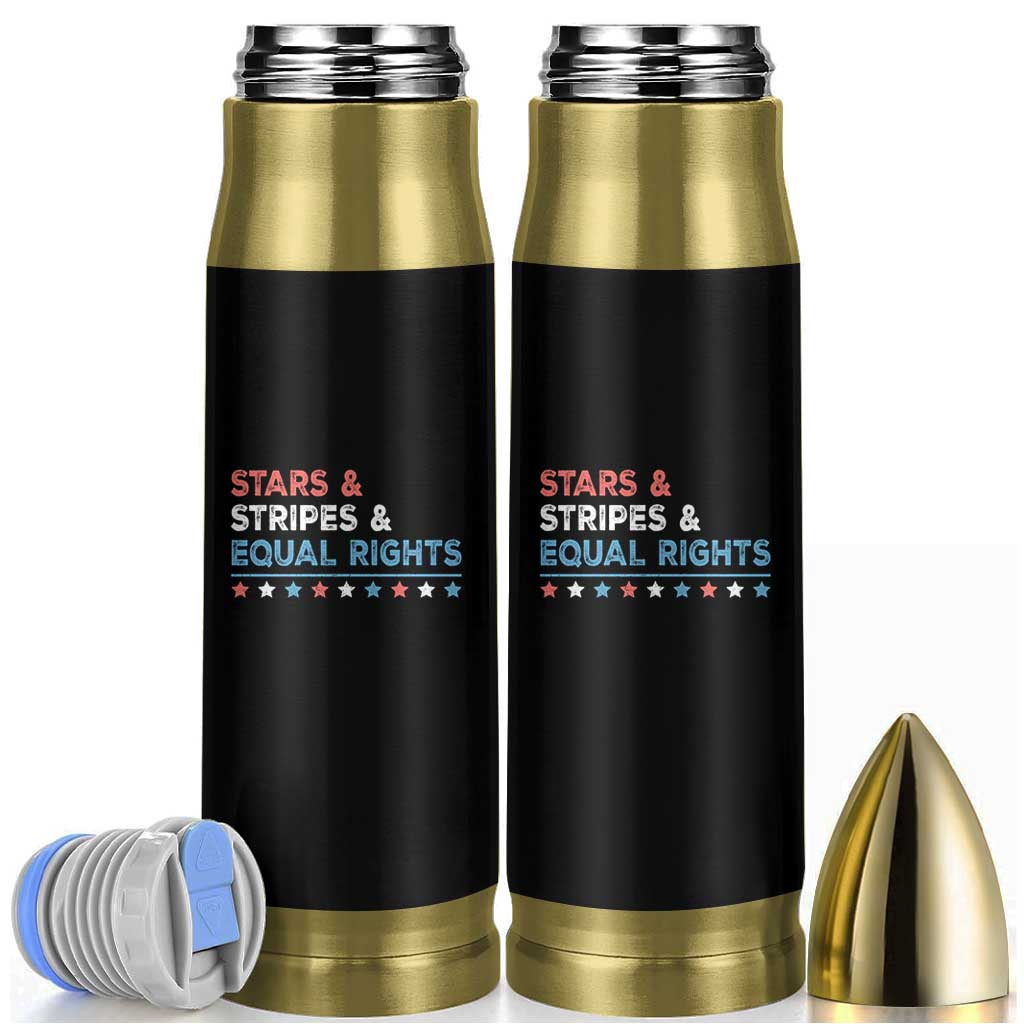 Stars Stripes And Equal Rights Bullet Tumbler 4th Of July Women's Rights - Wonder Print Shop