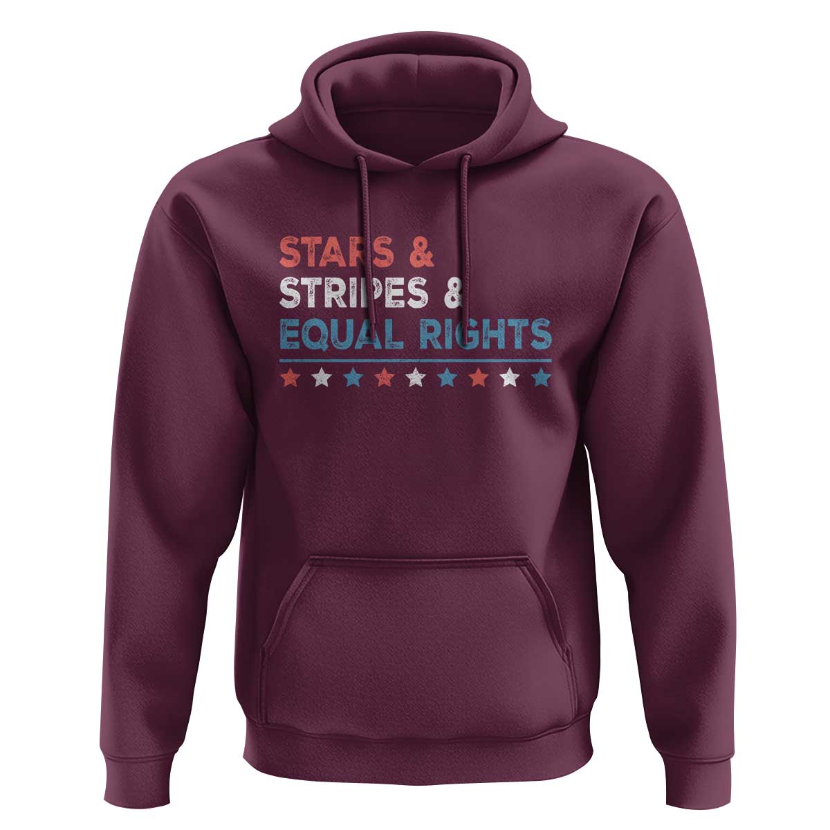 Stars Stripes And Equal Rights Hoodie 4th Of July Women's Rights - Wonder Print Shop