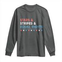 Stars Stripes And Equal Rights Long Sleeve Shirt 4th Of July Women's Rights - Wonder Print Shop