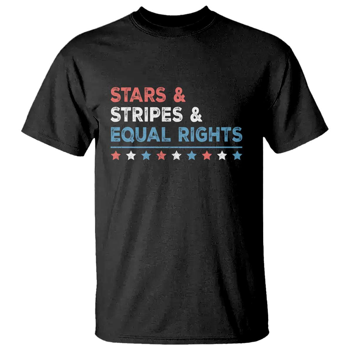 Stars Stripes And Equal Rights T Shirt 4th Of July Women's Rights - Wonder Print Shop