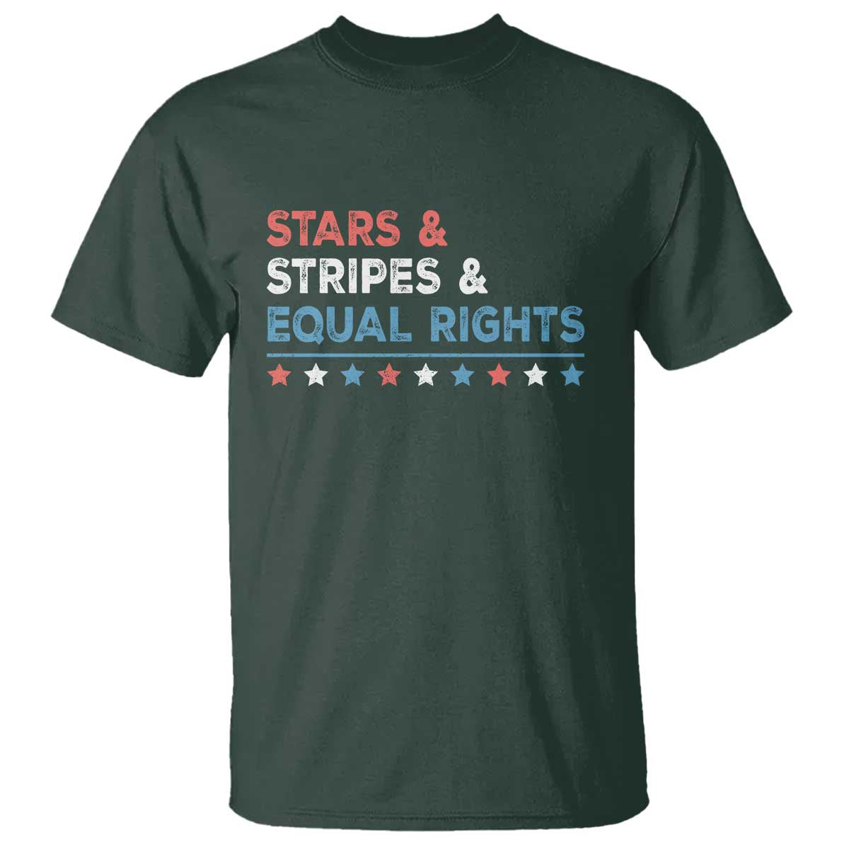 Stars Stripes And Equal Rights T Shirt 4th Of July Women's Rights - Wonder Print Shop