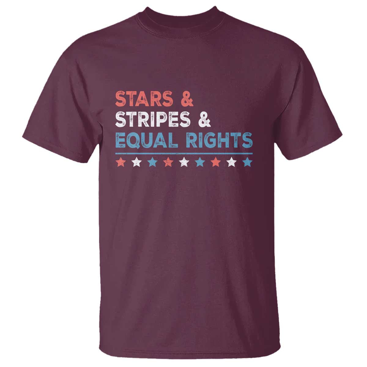 Stars Stripes And Equal Rights T Shirt 4th Of July Women's Rights - Wonder Print Shop