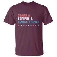 Stars Stripes And Equal Rights T Shirt 4th Of July Women's Rights - Wonder Print Shop