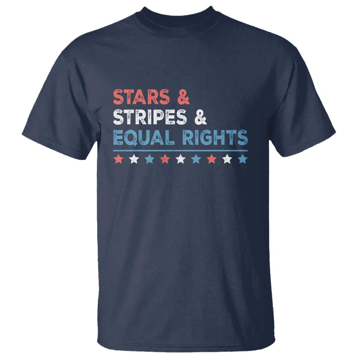 Stars Stripes And Equal Rights T Shirt 4th Of July Women's Rights - Wonder Print Shop