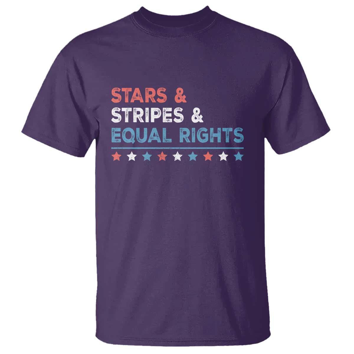 Stars Stripes And Equal Rights T Shirt 4th Of July Women's Rights - Wonder Print Shop