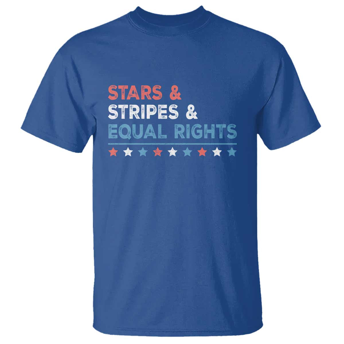 Stars Stripes And Equal Rights T Shirt 4th Of July Women's Rights - Wonder Print Shop