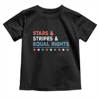 Stars Stripes And Equal Rights Toddler T Shirt 4th Of July Women's Rights - Wonder Print Shop