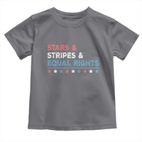Stars Stripes And Equal Rights Toddler T Shirt 4th Of July Women's Rights - Wonder Print Shop