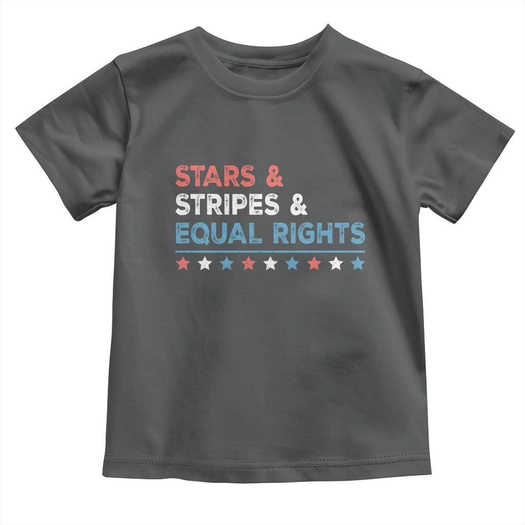 Stars Stripes And Equal Rights Toddler T Shirt 4th Of July Women's Rights - Wonder Print Shop