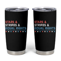Stars Stripes And Equal Rights Tumbler Cup 4th Of July Women's Rights - Wonder Print Shop