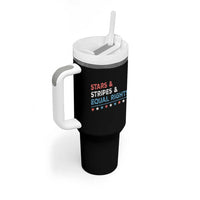 Stars Stripes And Equal Rights Tumbler With Handle 4th Of July Women's Rights - Wonder Print Shop