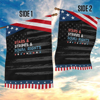 Stars Stripes And Equal Rights Garden Flag 4th Of July Women's Rights