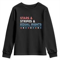 Stars Stripes And Equal Rights Youth Sweatshirt 4th Of July Women's Rights - Wonder Print Shop