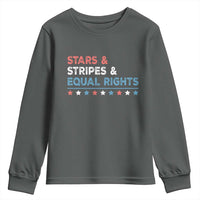 Stars Stripes And Equal Rights Youth Sweatshirt 4th Of July Women's Rights - Wonder Print Shop