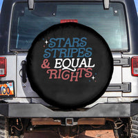 Stars Stripes And Equal Rights Spare Tire Cover 4th Of July Liberal American - Wonder Print Shop