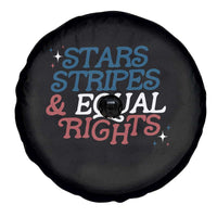 Stars Stripes And Equal Rights Spare Tire Cover 4th Of July Liberal American - Wonder Print Shop