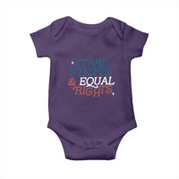 Stars Stripes And Equal Rights Baby Onesie 4th Of July Liberal American - Wonder Print Shop