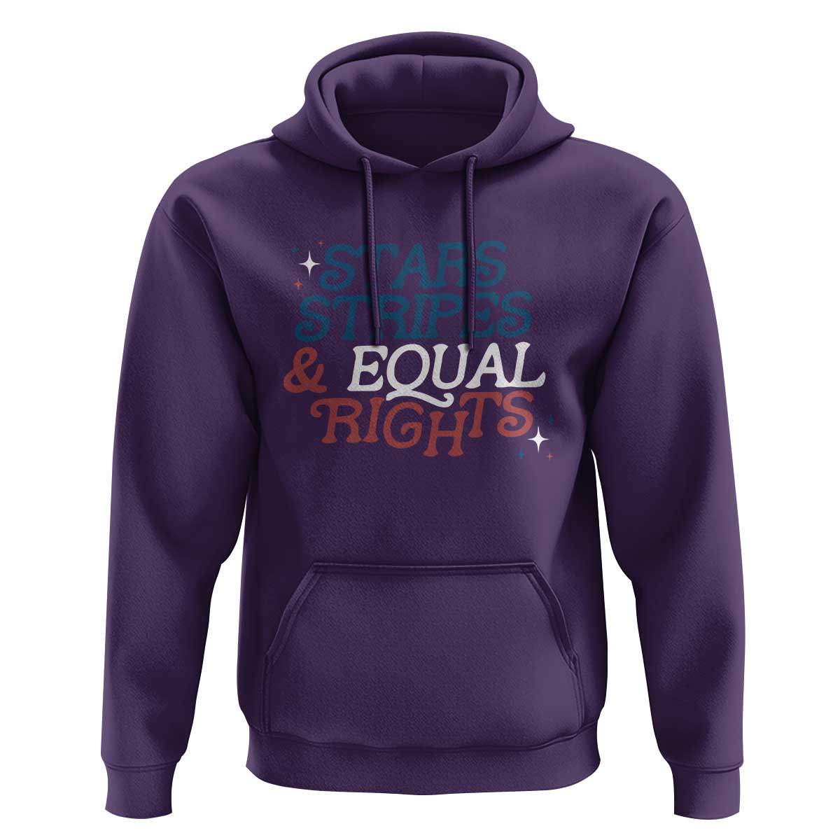 Stars Stripes And Equal Rights Hoodie 4th Of July Liberal American - Wonder Print Shop