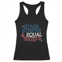 Stars Stripes And Equal Rights Racerback Tank Top 4th Of July Liberal American - Wonder Print Shop