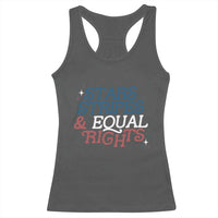 Stars Stripes And Equal Rights Racerback Tank Top 4th Of July Liberal American - Wonder Print Shop