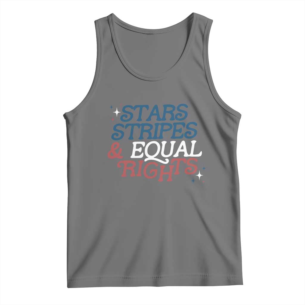 Stars Stripes And Equal Rights Tank Top 4th Of July Liberal American - Wonder Print Shop