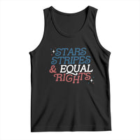 Stars Stripes And Equal Rights Tank Top 4th Of July Liberal American - Wonder Print Shop