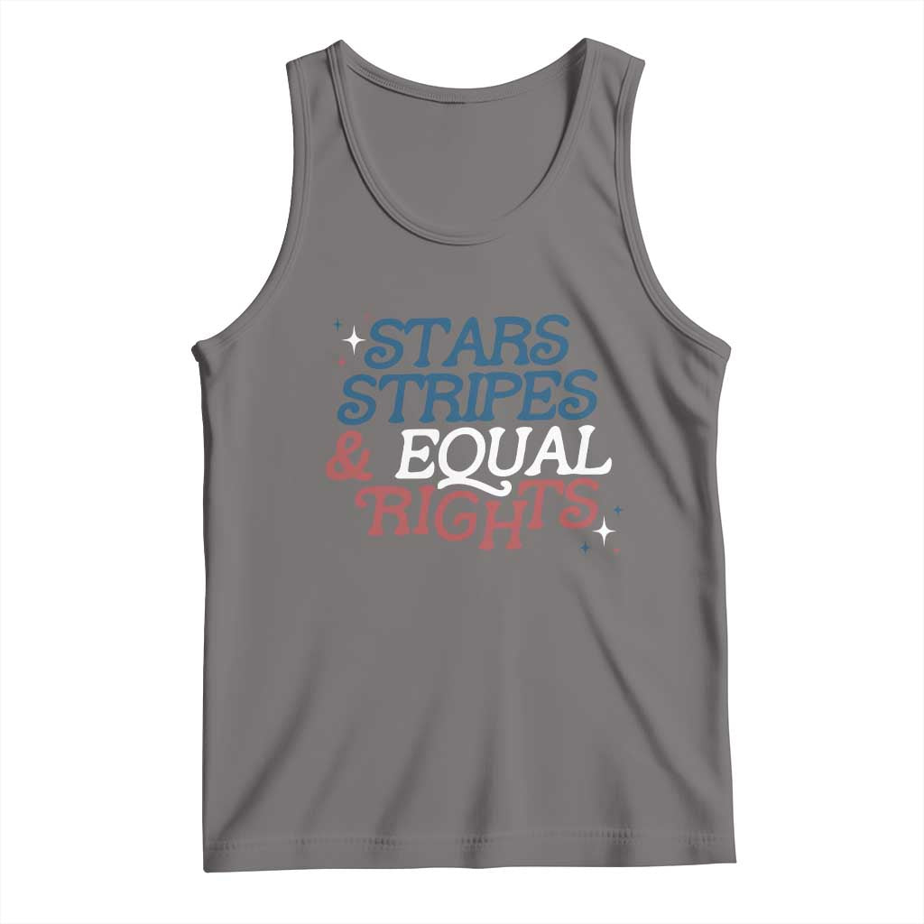 Stars Stripes And Equal Rights Tank Top 4th Of July Liberal American - Wonder Print Shop