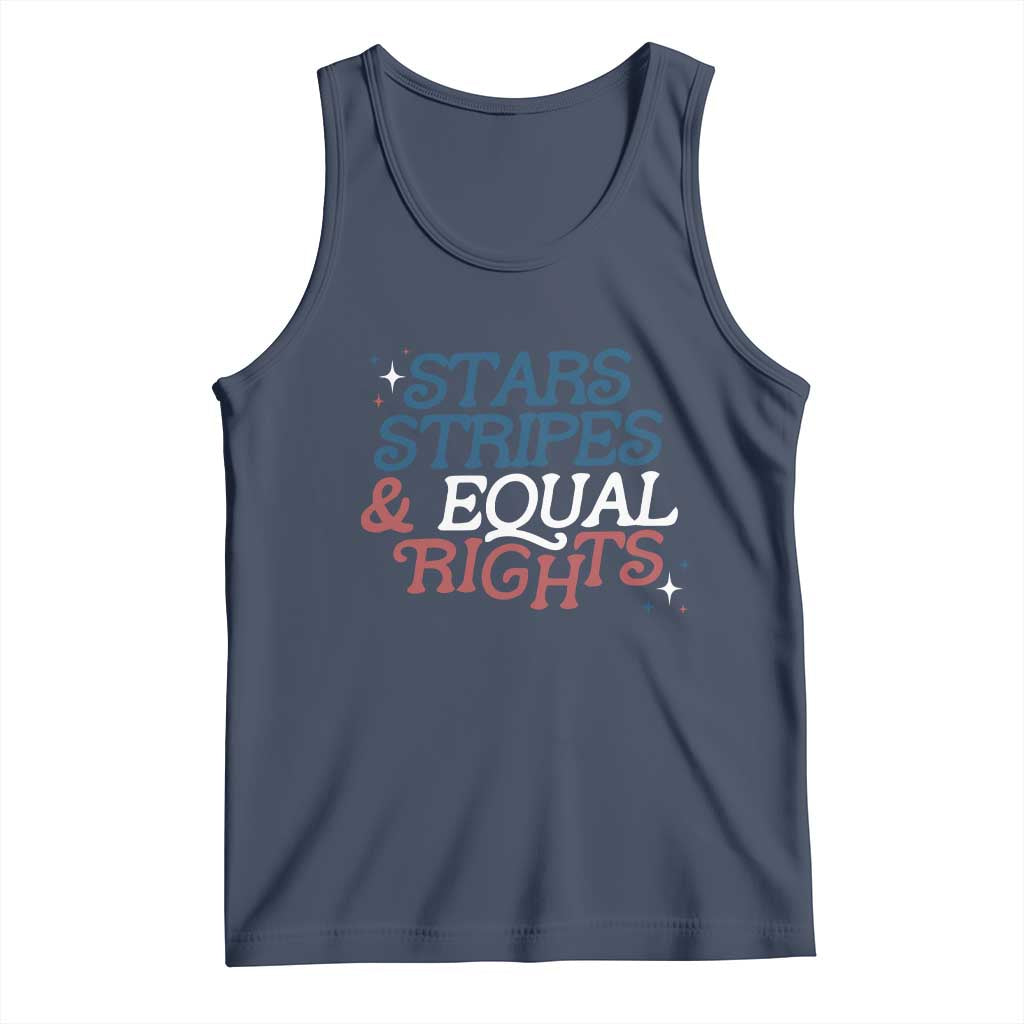 Stars Stripes And Equal Rights Tank Top 4th Of July Liberal American - Wonder Print Shop