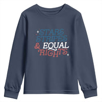 Stars Stripes And Equal Rights Youth Sweatshirt 4th Of July Liberal American - Wonder Print Shop