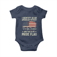 Funny I Identify As An American Patriot And This Is My Pride Flag Baby Onesie - Wonder Print Shop