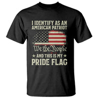 Funny I Identify As An American Patriot And This Is My Pride Flag T Shirt - Wonder Print Shop