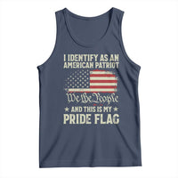 Funny I Identify As An American Patriot And This Is My Pride Flag Tank Top - Wonder Print Shop