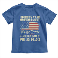Funny I Identify As An American Patriot And This Is My Pride Flag Toddler T Shirt - Wonder Print Shop