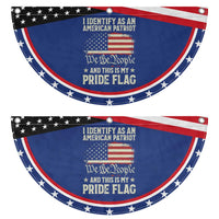 Funny I Identify As An American Patriot And This Is My Pride Flag Patriotic Fan Flag
