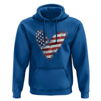 4th of July American Flag Heart USA Patriotic Hoodie - Wonder Print Shop