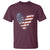 4th of July American Flag Heart USA Patriotic T Shirt - Wonder Print Shop