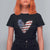 4th of July American Flag Heart USA Patriotic T Shirt For Women - Wonder Print Shop
