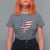 4th of July American Flag Heart USA Patriotic T Shirt For Women - Wonder Print Shop