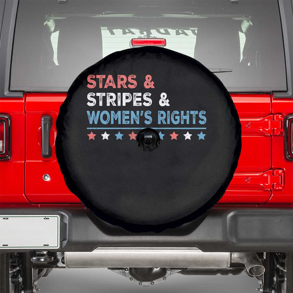 Stars Stripes And Women's Rights Spare Tire Cover 4th Of July Equal Rights - Wonder Print Shop