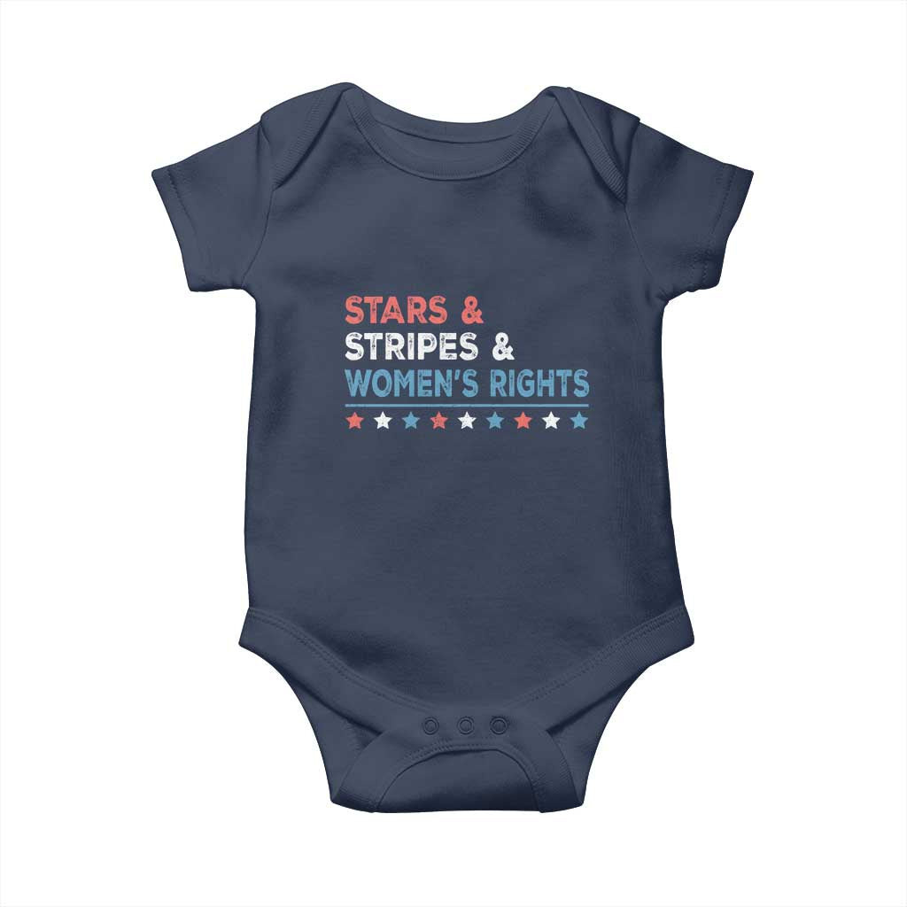 Stars Stripes And Women's Rights Baby Onesie 4th Of July Equal Rights - Wonder Print Shop