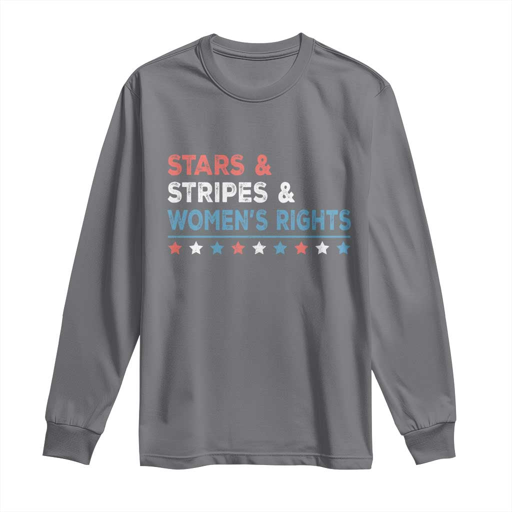 Stars Stripes And Women's Rights Long Sleeve Shirt 4th Of July Equal Rights - Wonder Print Shop
