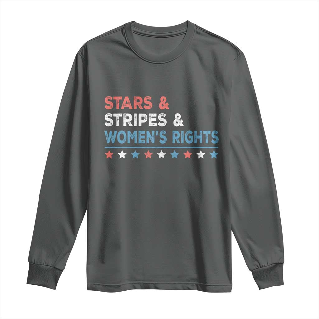 Stars Stripes And Women's Rights Long Sleeve Shirt 4th Of July Equal Rights - Wonder Print Shop