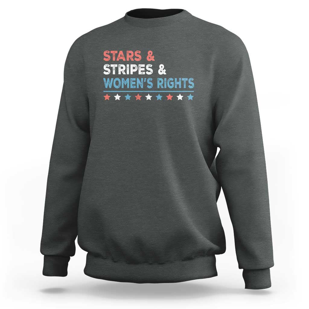 Stars Stripes And Women's Rights Sweatshirt 4th Of July Equal Rights - Wonder Print Shop