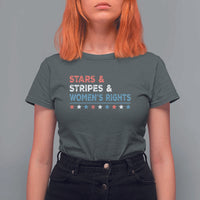 Stars Stripes And Women's Rights T Shirt For Women 4th Of July Equal Rights - Wonder Print Shop