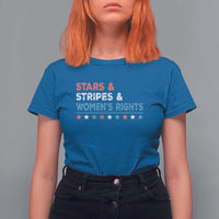 Stars Stripes And Women's Rights T Shirt For Women 4th Of July Equal Rights - Wonder Print Shop