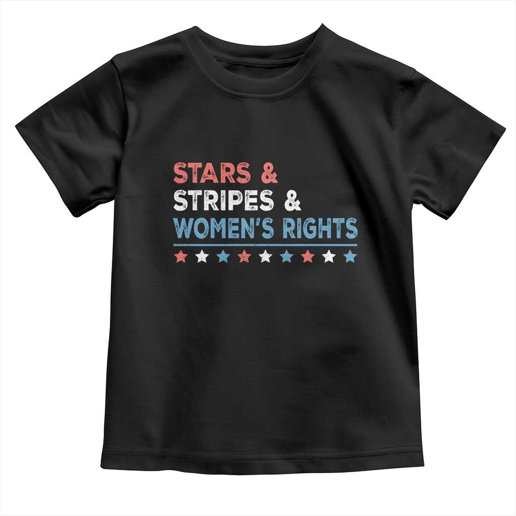 Stars Stripes And Women's Rights Toddler T Shirt 4th Of July Equal Rights - Wonder Print Shop