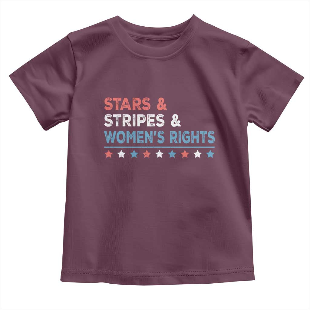 Stars Stripes And Women's Rights Toddler T Shirt 4th Of July Equal Rights - Wonder Print Shop