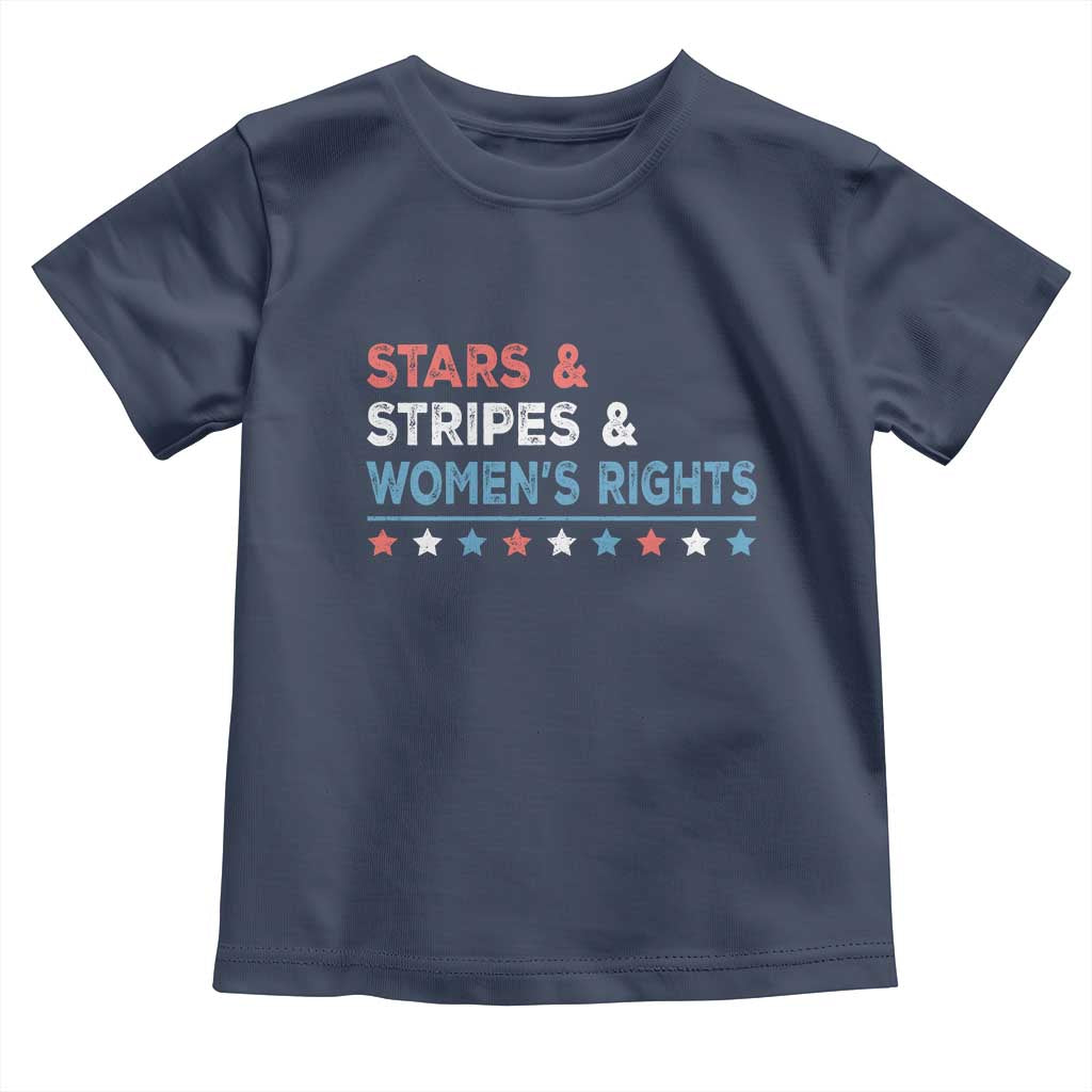 Stars Stripes And Women's Rights Toddler T Shirt 4th Of July Equal Rights - Wonder Print Shop