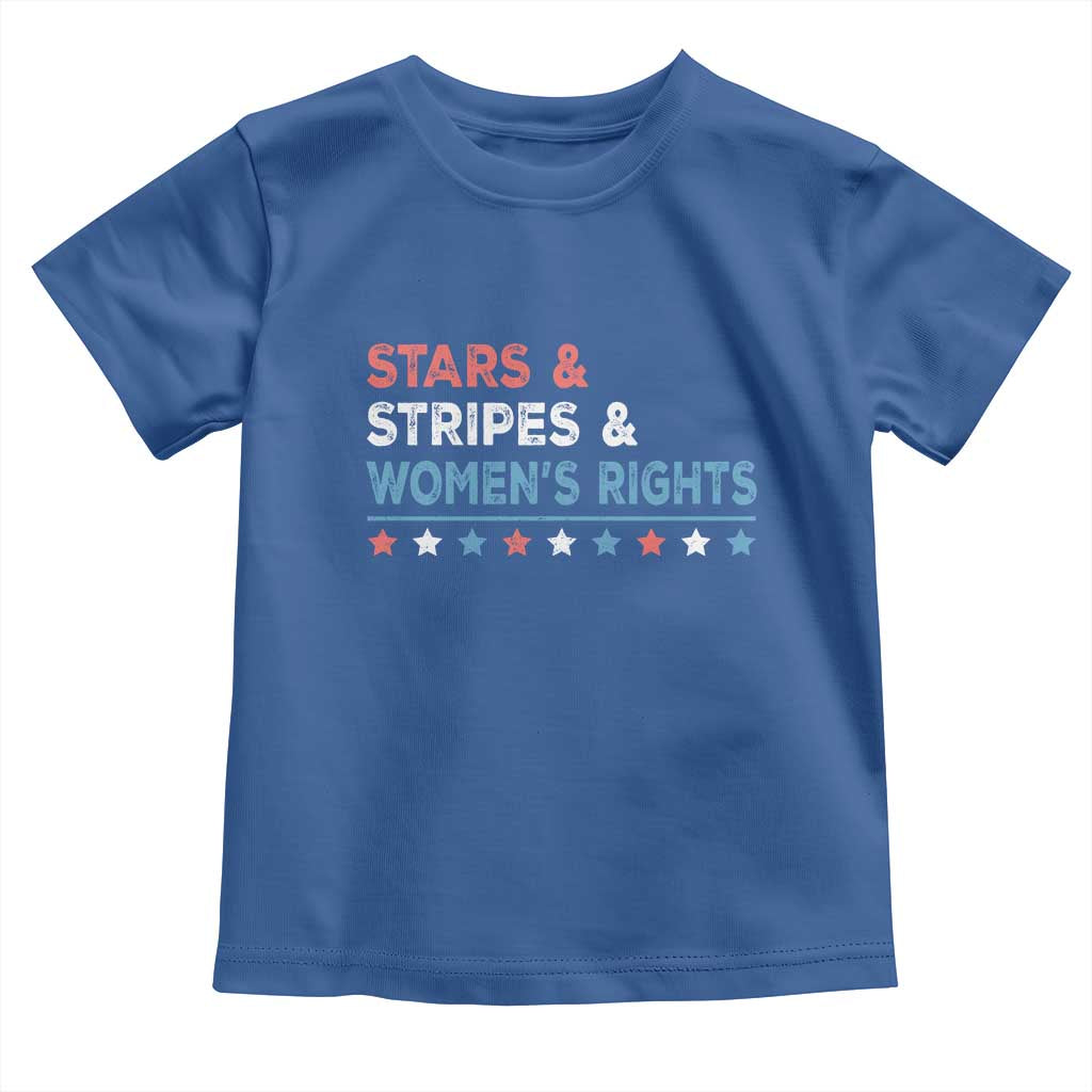 Stars Stripes And Women's Rights Toddler T Shirt 4th Of July Equal Rights - Wonder Print Shop